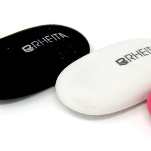 Rheita ergonomische Radierer, PVC-frei, farblich sortiert, Displaybox