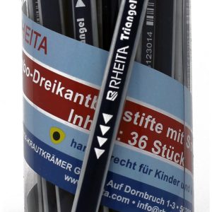 Rheita Jumbo-Bleistift, blau/silber lackiert