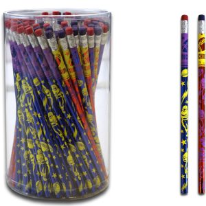 Rheita Bleistift "Metallic", HB, rund, mit Radierer, 144 Stück in Runddose