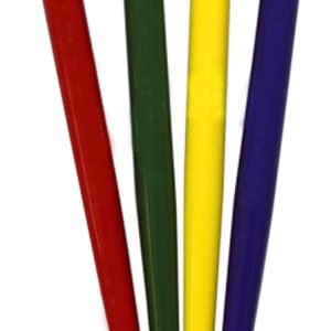 Rheita Federhalter für eine Feder, Buche, unilackiert, verschiedene Farben, 13 cm lang