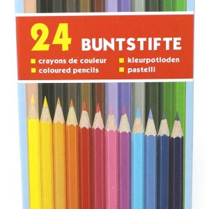 Rheita 24 Buntstifte, lackiert in Stiftfarbe