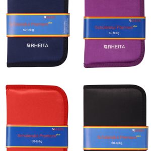 Rheita Schüleretui Premium, 60-teilig, abwaschbares Material