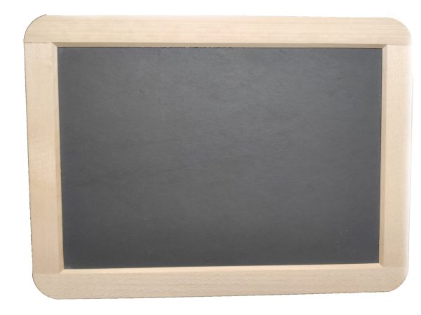 Rheita Schiefertafel Premium mit Naturholzrahmen