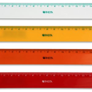 Rheita Kunststofflineal, farblich sortiert, 16 cm