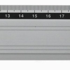 Rheita Metalllineal aus Aluminium, silber, 30 cm, rutschfest