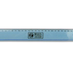 Rheita Flex-Lineal, blau transparent, 30 cm, flexibel, bruchsicher