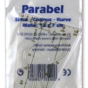 Rheita Parabellineal, transparent, mit 2 getrennten Kurven, Sinus- Cosinus-