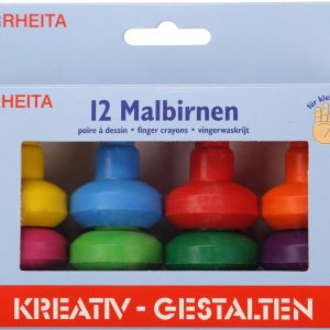 Rheita 12 Wachsmaler "Wachsmal-Birne" für Kleinkinder