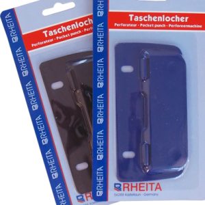Rheita Taschenlocher besonders flache Form, 2 verschiedene Farben sortiert