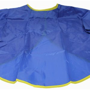 Rheita Bastelschürze aus Kunststoff mit langen Ärmeln und Klettverschluss, blau, 51cm x 43cm